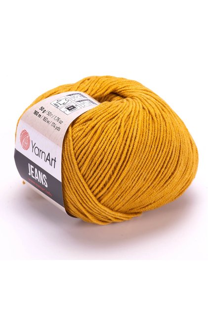 Yarn Art Jeans 84 Mustard Amigurumi Knitting Yarn Cardigan Knitting Yarn Baby Yarn Punch Yarn