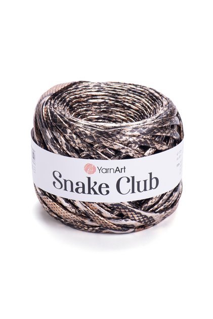 Snake Club - Hand-Knitted Yarn Ebruli̇-5101