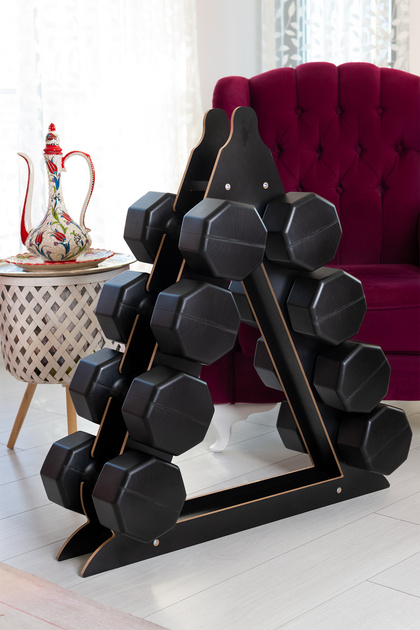 4 SET DAMBIL + STAND (4 KG + 6 KG + 8 KG + 10 KG + STAND )
