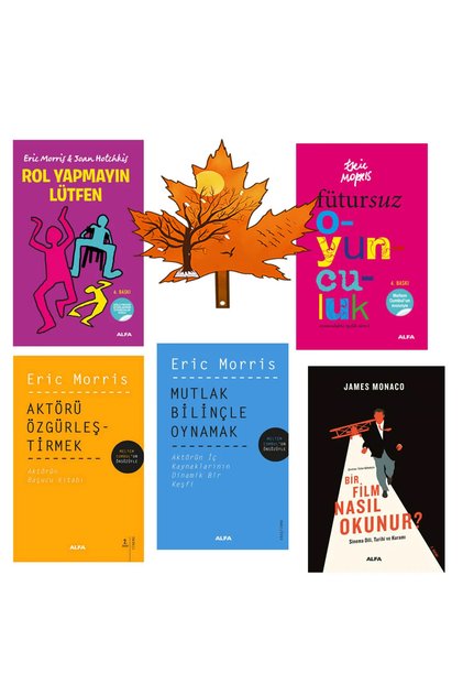 oyunculuk set - Eric Morris - Rol Yapmayın Lütfen - Fütursuz Oyunculuk -Aktörü Özgürleş-kitap ayracı