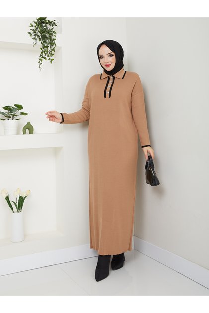 Wonderful Buttoned Knitwear Dress