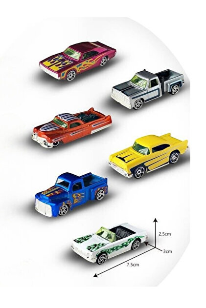 TUENGİ STORE 4'lü Metal Araba Vintage Klasik Model Nostaljik