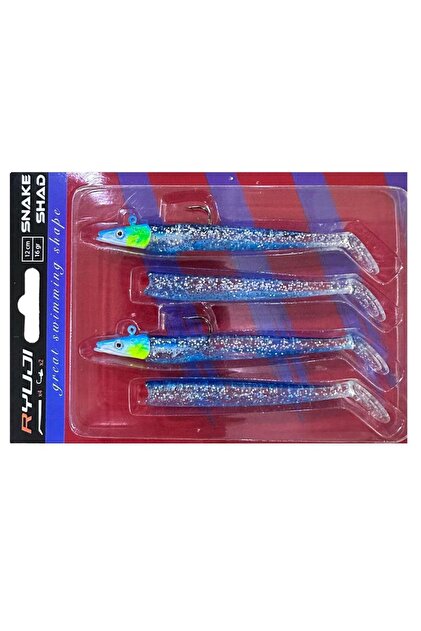 Ryuji Snake Shad 12cm 16gr Sandeel Silikon Yem (2 Jighead + 4