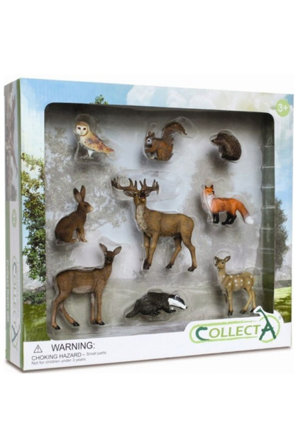 Set 9 Figurine Animale De Padure