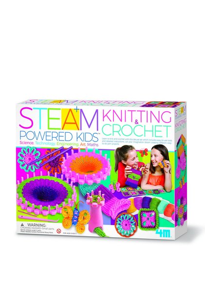 Kit stiintific - Tricotat si Crosetat, STEAM Kids