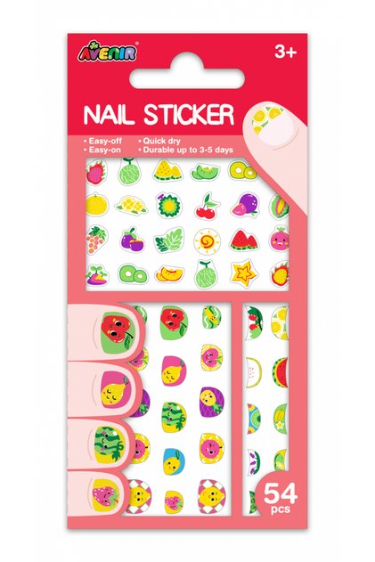 Stickere pentru unghii fosforescente - Fructe