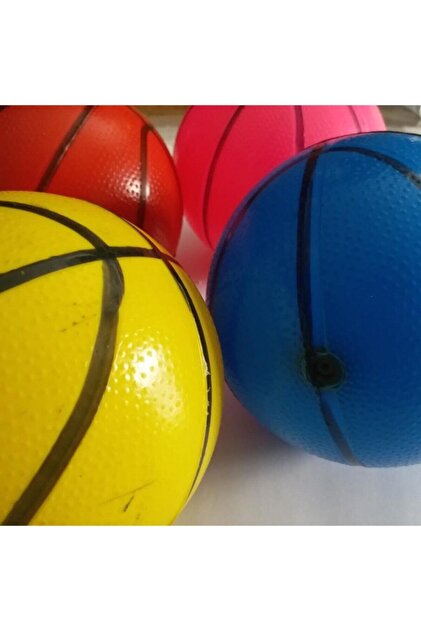abnturk 4 Adet Top Hediye Ile Kapıya Duvara Monte 24cm Basketbol