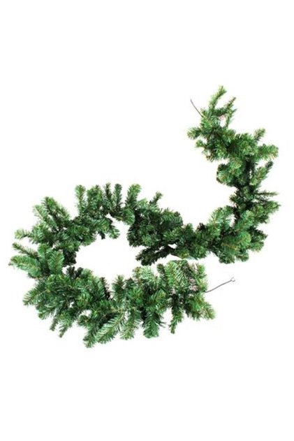 New Year Decoration Ornament Branched Garland 160 cm 90 Branches Pine Branch Green