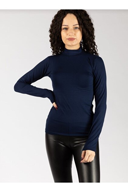 Women's Long Sleeve Half Neck Lycra Combed Cotton Badi