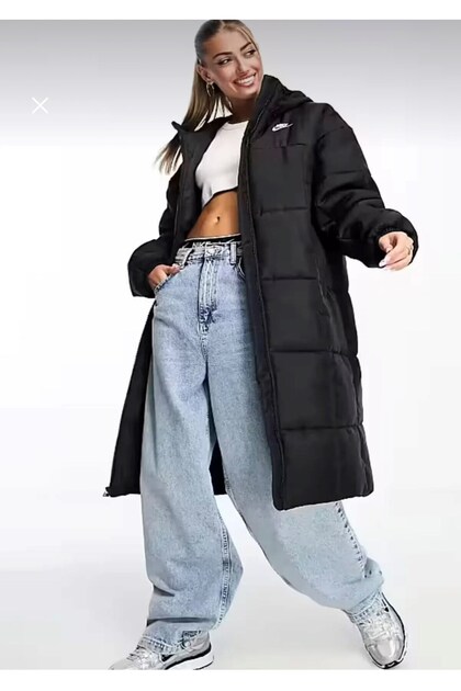 Sportswear Synthetic-fill Thermore Siyah Kadın Parka