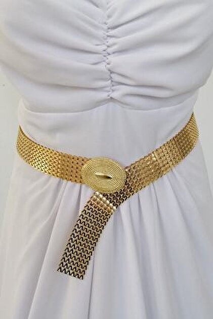 ESPEREST Stylish Gold Belt for Women's Costume- Trendyol