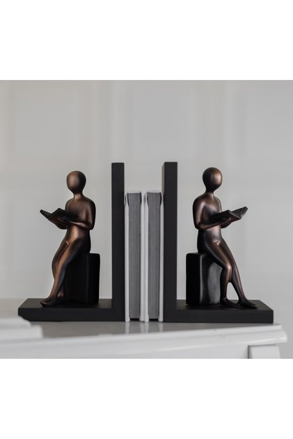 Book-reading woman book holder
