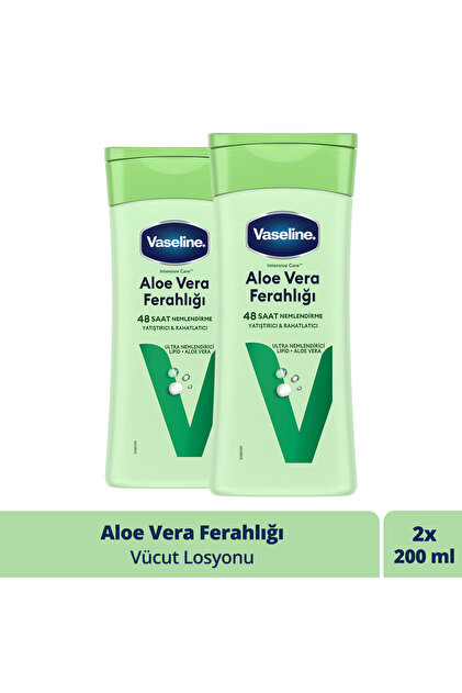 Aloe Vera Freshness - 200 ml X2 Body Lotion for Dry Skin