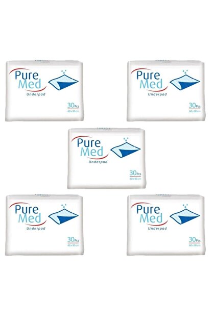 Patient Diapers Mattress Protector Cover 60x90 cm 5 Packs of 30 150 Uses