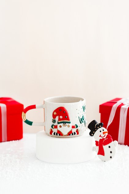 Ho Ho Ho Handmade Ceramic Mug / Handmade Ceramic Mug