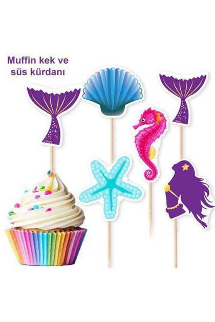 Mermaid Shaped Toothpicks 10 Pieces