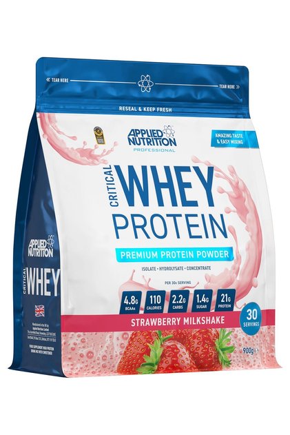 Critical Whey Protein Tozu Çilek 900g Yüksek Protein Kas Gelişimi Ve Performans Destekleyici