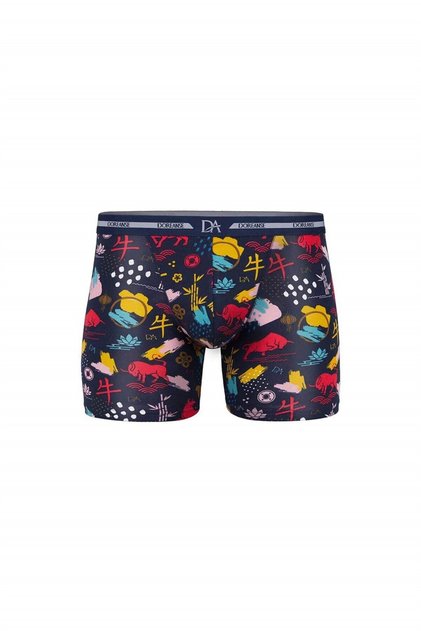 Men's Memox Printed Modal Regular Leg Colored Boxer 1849