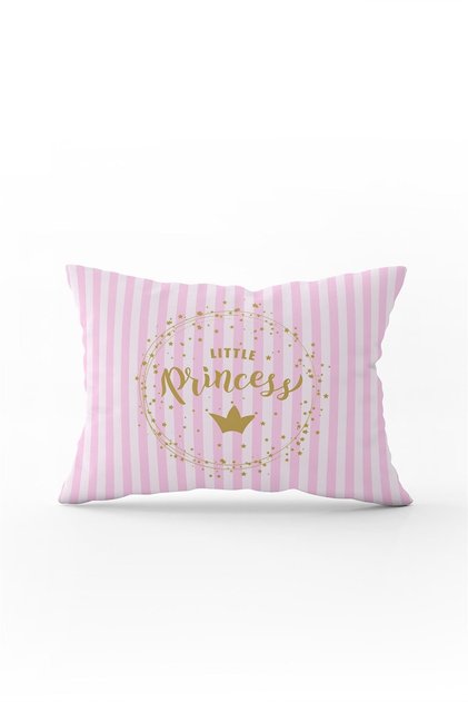 Pink Baby Girl Princess Digital Printed Throw Pillow Cover - Cgh333-3550 Double Sided Printed
