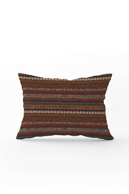 Brown Ethnic African Patterned Digital Printed Throw Pillow Cover-cgh1261-3550 Double Sided Printed