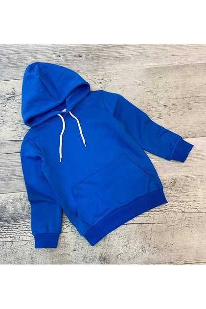 ?Kapüşonlu Kanguru Cepli 3 iplik Şardonlu Sweat?