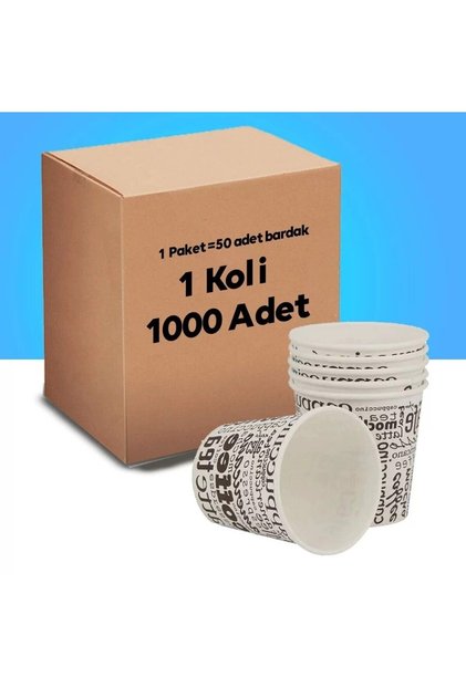 6.5 Oz Karton Bardak 1000 Adet Koli Toptan Kaliteli Sızdırmaz