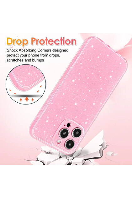 Yichxu Cover per Samsung Galaxy A34 5G Custodia Glitter TPU Silicone Brillantini