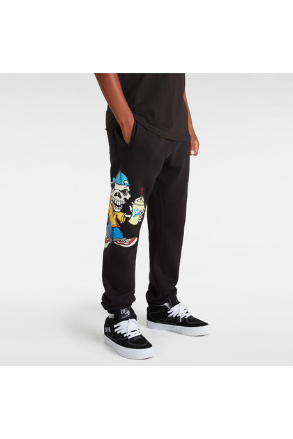 Pantaloni de trening negri Reggie Fleece pentru copii