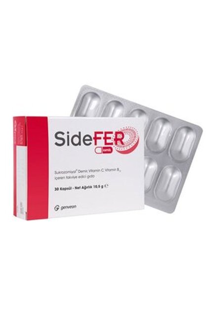 Sukrozomiyal Demir Vitamin C Vitamin B12 30 Kapsül