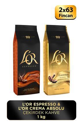洋楽 DR. YEN LO (KA & PRESERVATION) L'OR Espresso Colombıa Çekirdek Kahve 500gr X 2 - Fiyatı, Yorumları