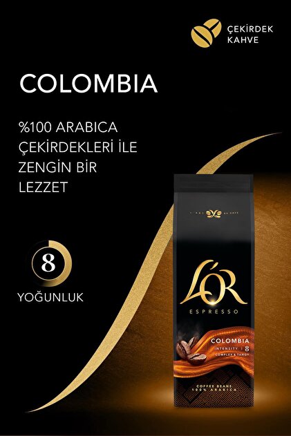 L'OR Espresso Colombıa Crema Absolu Classıc Çekirdek Kahve 1 Kg