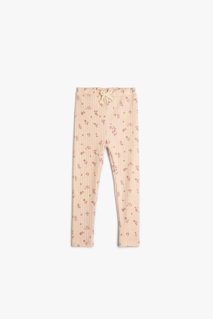 Beige Patterned Baby Girl Tights 4Wmg40166Ak