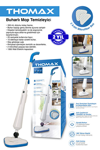 19.tomomo様 THOMAX Çok Fonksiyonlu Buharlı Temizleyici Buharlı Temizlik 2000