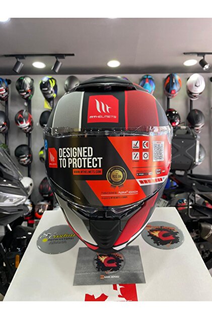 MT Thunder 4 SV Treads B5 Full Face Kırmızı Kapalı Kask - Fiyatı