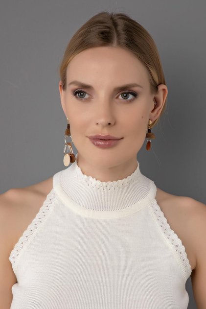 Dangle Wooden Earrings