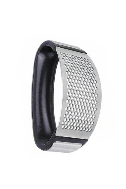 Ergonomic handle steel garlic press mit1118