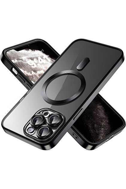 Fibaks iPhone 13 Pro Kılıf Kamera Lens Korumalı Magsafe Şarj