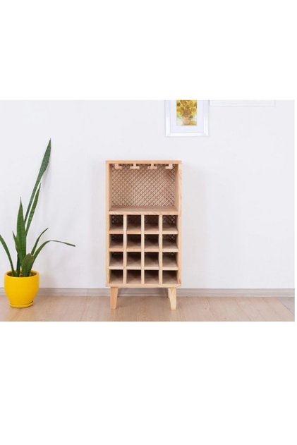 Ahşap Açık Model Bar Dolabı İçki Standı