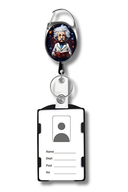Albert Einstein Premium Steel Case Yoyo Card Holder Card Holder