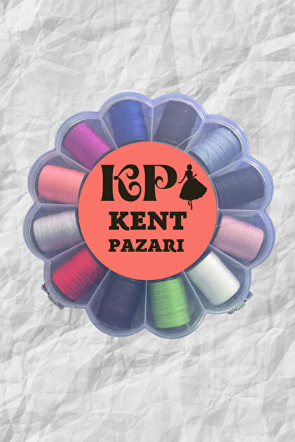 Kent Pazarı Sewing Thread Set Needle Thread Kit Travel Sewing Kit
