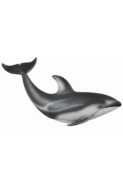 Delfin De Pacific Cu Lateralele Albe M - Animal Figurina