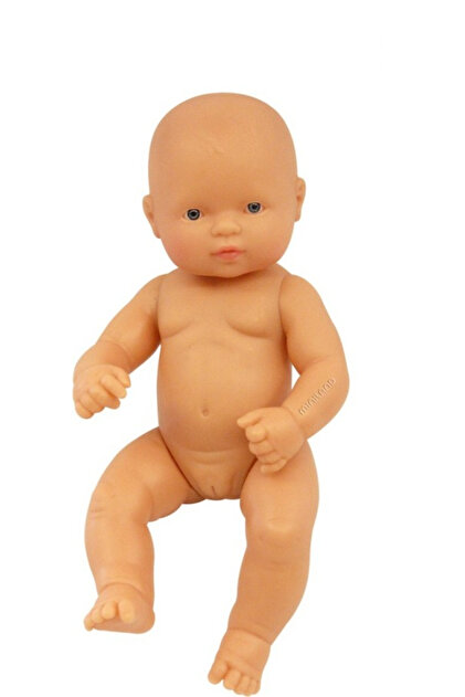 Păpușă bebeluș europeană Miniland, fată, 32 cm