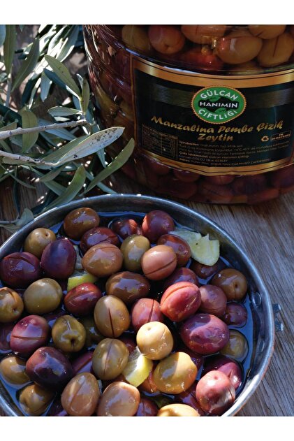 GÜLCAN HANIMIN ÇİFTLİĞİ Xl Manzalina Pembe Çizik Zeytin 1 KG