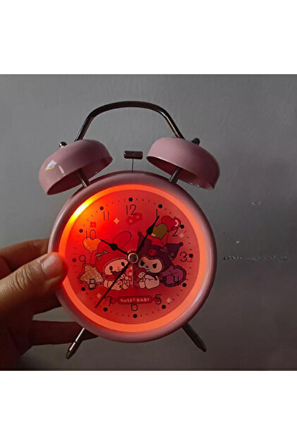 Çılgıntrend My Melody & Kuromi Pembe Çalar Saat Masa Saati