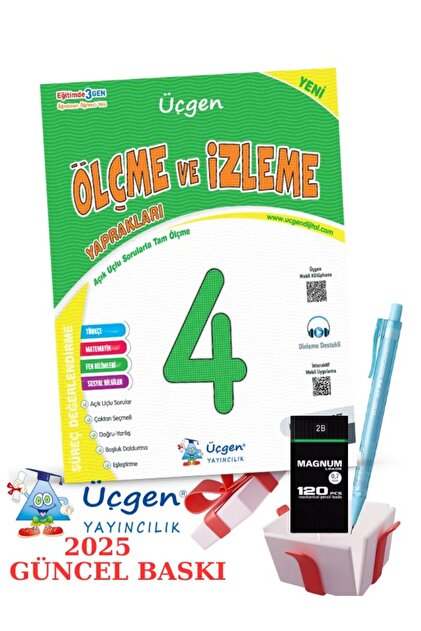 Üçgen Yayıncılık 4. Sınıf Ölçme Ve İzleme + Faber Eğitim Seti