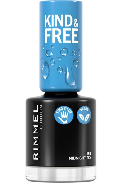 Kind & Free Clean Nail Polish - 159 - Midnight Sky, 8ml
