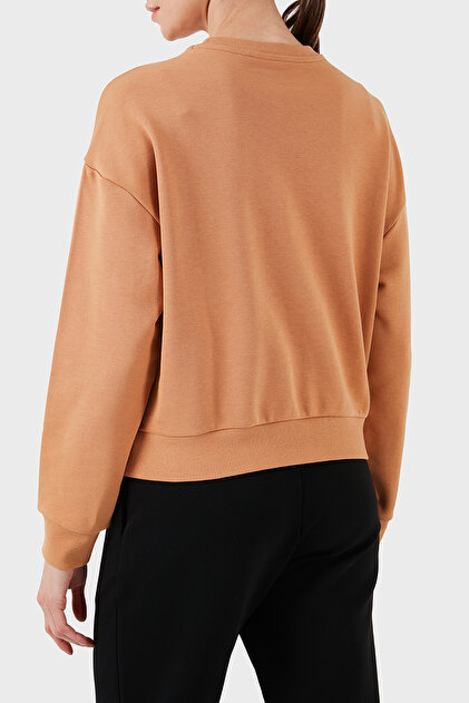 Armani Exchange 100% bumbac, croială normală, hanorac cu guler
