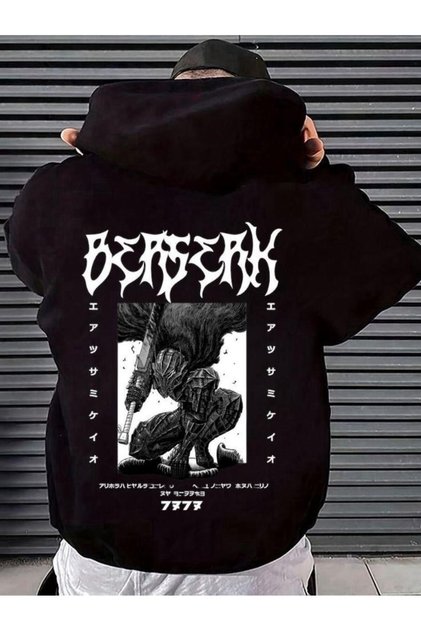 Berserk Anime Ön - Arka Baskılı Oversize Hoddie- Mingalondon
