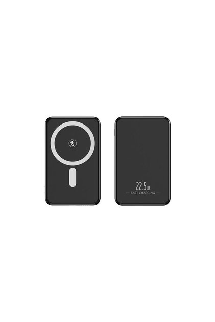 Пауърбанк Слим 5000mAh съвместим с MagSafe PB54 Черен PB5401