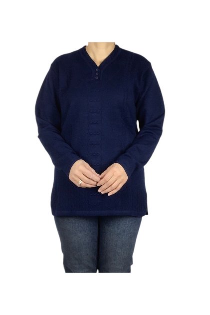 Women's Covered Three Button Thick Winter Mother Bluz